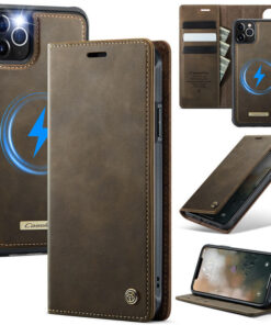 CaseMe iPhone 12/12 Pro 2-in-1 Magnetic Wallet Case – MagSafe & RFID Blocking