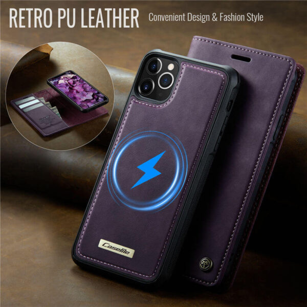 Alternative view of CaseMe iPhone 12/12 Pro 2-in-1 Magnetic Wallet Case – MagSafe & RFID Blocking