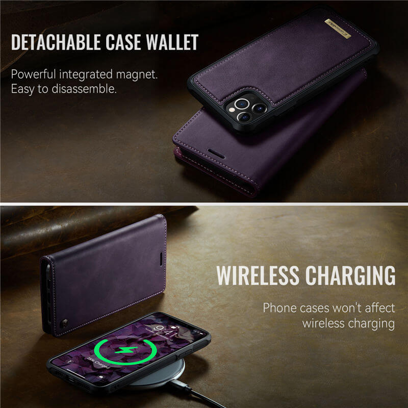 CaseMe iPhone 11 Pro Max 2-in-1 Magnetic Wallet Case – MagSafe & RFID Blocking - Image 4