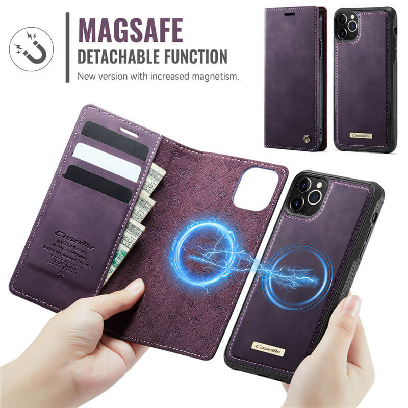 CaseMe iPhone 12 Pro Max 2-in-1 Magnetic Wallet Case – MagSafe & RFID Blocking - Image 5