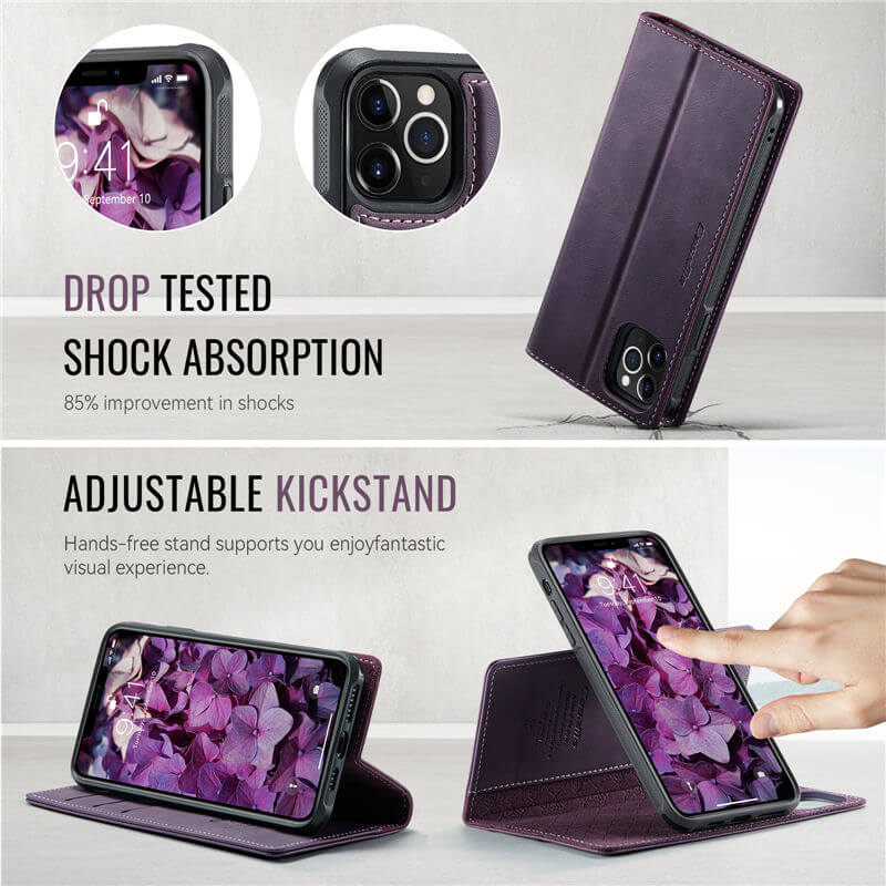 CaseMe iPhone 12/12 Pro 2-in-1 Magnetic Wallet Case – MagSafe & RFID Blocking - Image 7