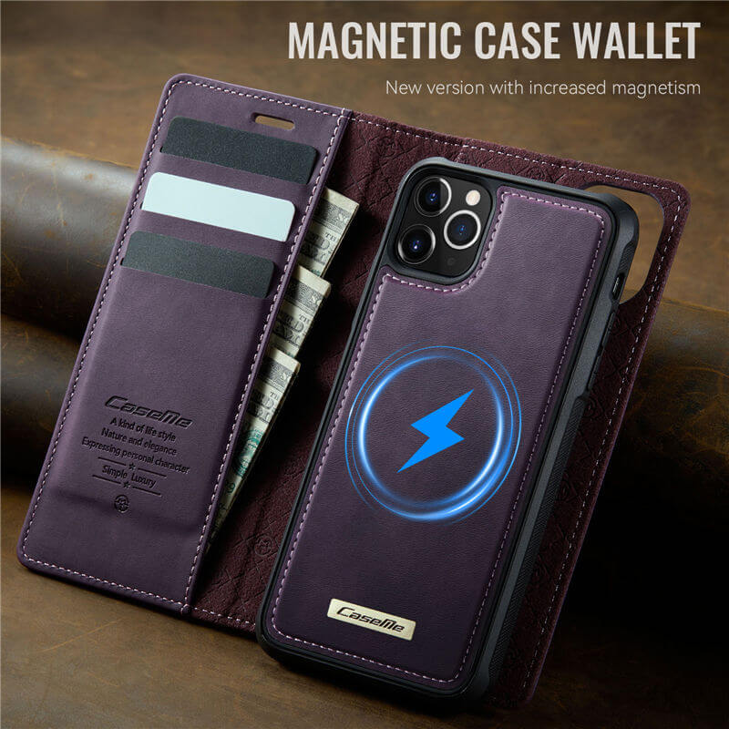CaseMe iPhone 12 Pro Max 2-in-1 Magnetic Wallet Case – MagSafe & RFID Blocking - Image 10