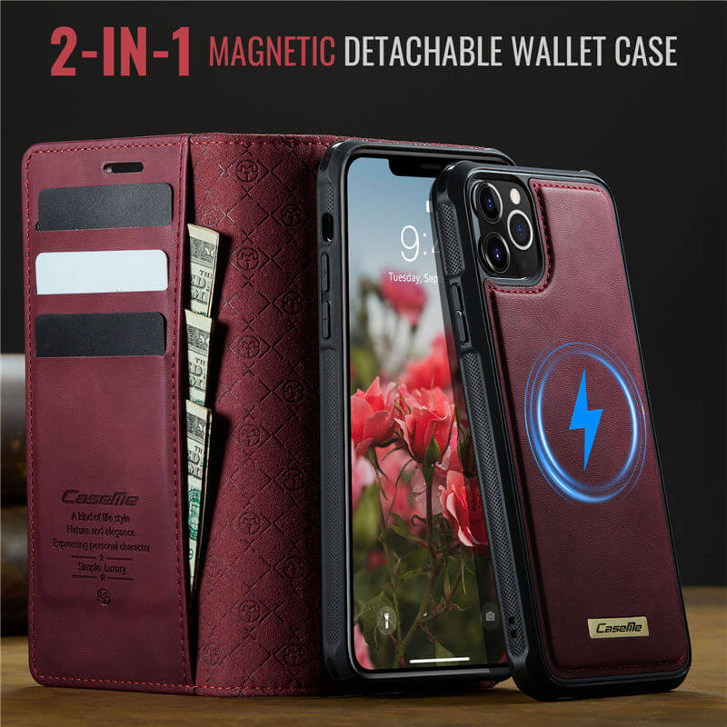 CaseMe iPhone 11 Pro 2-in-1 Magnetic Wallet Case – MagSafe & RFID Blocking - Image 9