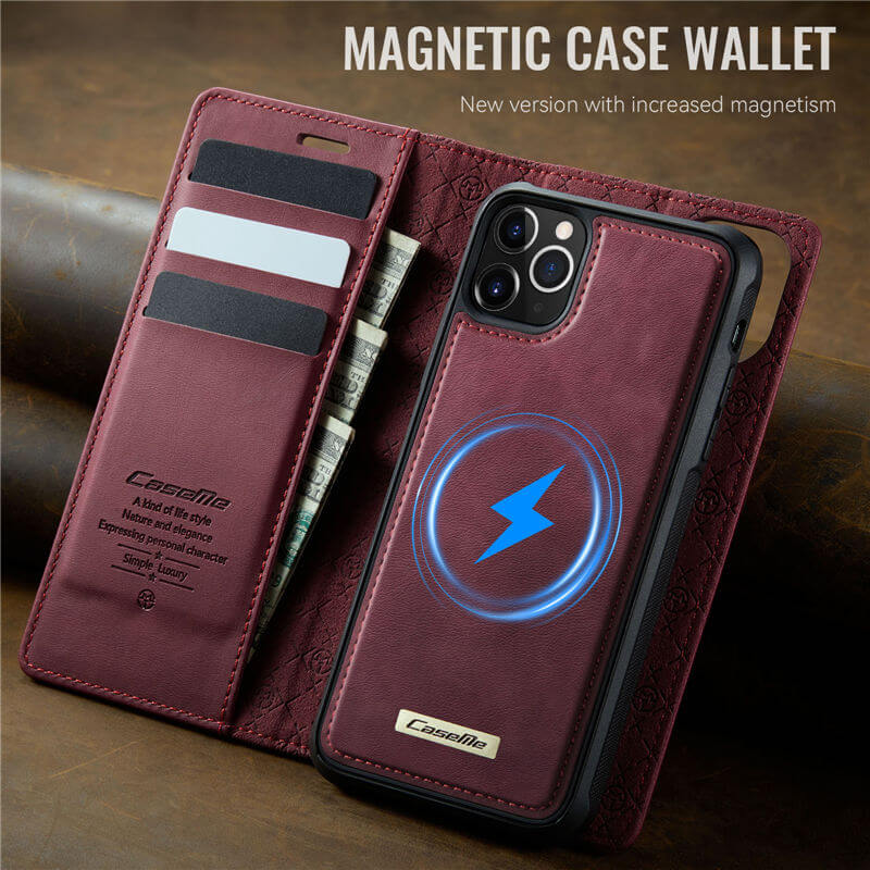 CaseMe iPhone 11 Pro Max 2-in-1 Magnetic Wallet Case – MagSafe & RFID Blocking - Image 10