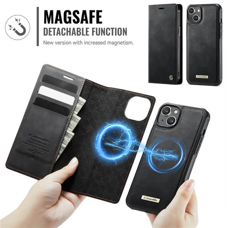 CaseMe iPhone 13 2-in-1 Magnetic Wallet Case – MagSafe & RFID Blocking - Image 5