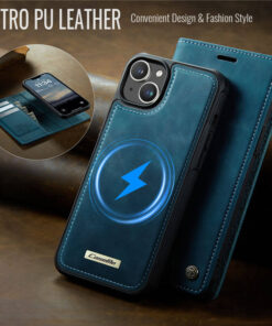 Alternative view of CaseMe iPhone 15 Plus 2-in-1 Magnetic Wallet Case – MagSafe & RFID Blocking