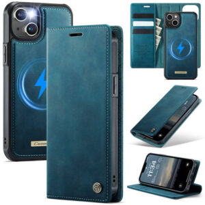 CaseMe iPhone 13 2-in-1 Magnetic Wallet Case – MagSafe & RFID Blocking