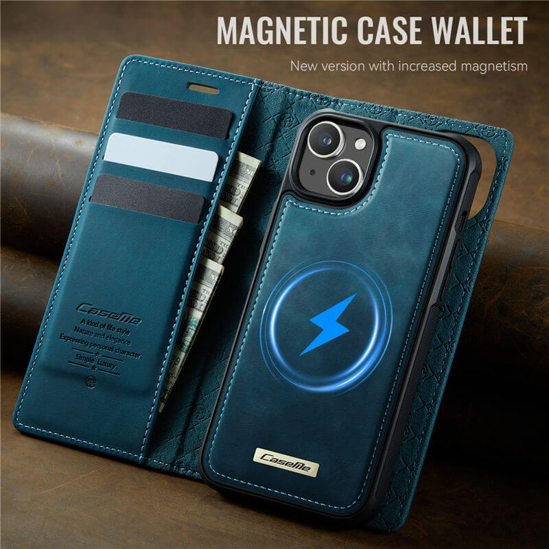 CaseMe iPhone 14 2-in-1 Magnetic Wallet Case – MagSafe & RFID Blocking - Image 10