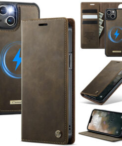 CaseMe iPhone 14 2-in-1 Magnetic Wallet Case – MagSafe & RFID Blocking