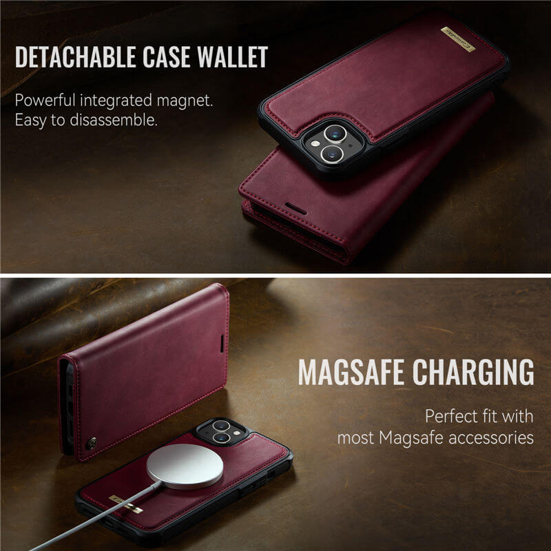 CaseMe iPhone 13 2-in-1 Magnetic Wallet Case – MagSafe & RFID Blocking - Image 4