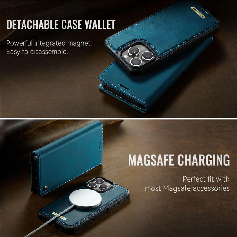 CaseMe iPhone 14 Pro 2-in-1 Magnetic Wallet Case
