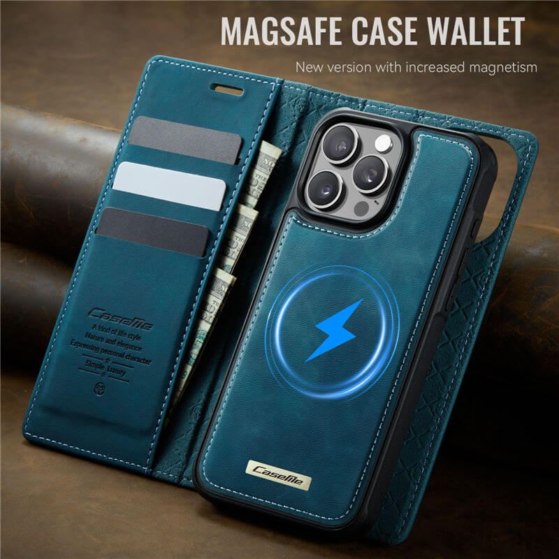 CaseMe iPhone 13 Pro Max 2-in-1 Magnetic Wallet Case – MagSafe & RFID Blocking - Image 10