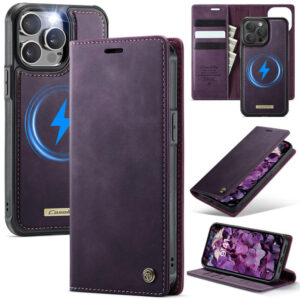 CaseMe iPhone 14 Pro 2-in-1 Magnetic Wallet Case – MagSafe & RFID Blocking