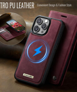 Alternative view of CaseMe iPhone 14 Pro 2-in-1 Magnetic Wallet Case – MagSafe & RFID Blocking