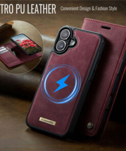 Alternative view of CaseMe iPhone 16 Plus 2-in-1 Magnetic Wallet Case – MagSafe & RFID Blocking