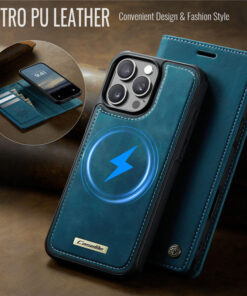 Alternative view of CaseMe iPhone 16 Pro Max 2-in-1 Magnetic Wallet Case – MagSafe & RFID Blocking