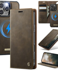 CaseMe iPhone 16 Pro 2-in-1 Magnetic Wallet Case – MagSafe & RFID Blocking