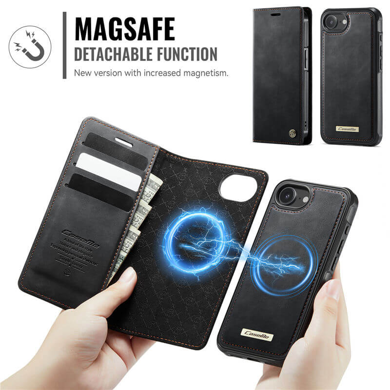 CaseMe iPhone 17e 2-in-1 Magnetic Wallet Case – MagSafe & RFID Blocking - Image 5