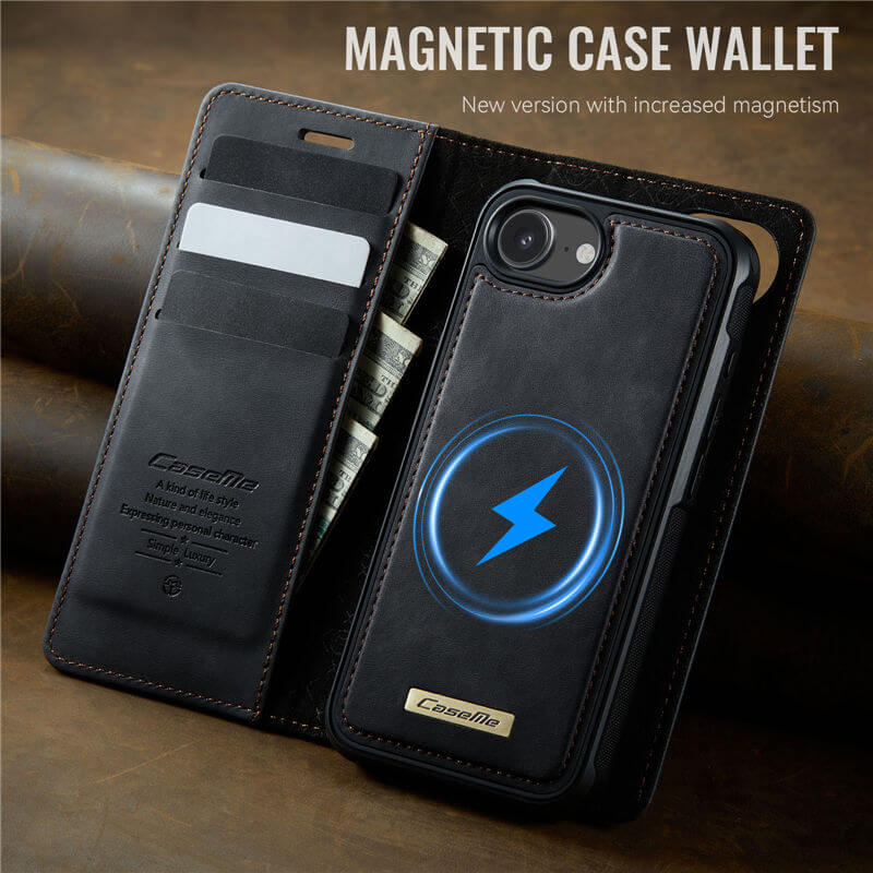 CaseMe iPhone 17e 2-in-1 Magnetic Wallet Case – MagSafe & RFID Blocking - Image 10