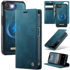 CaseMe iPhone 17e 2-in-1 Magnetic Wallet Case – MagSafe & RFID Blocking
