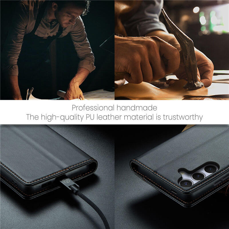 CaseMe Samsung Galaxy S25 FE Wallet RFID Blocking Magnetic Buckle Case - Image 12