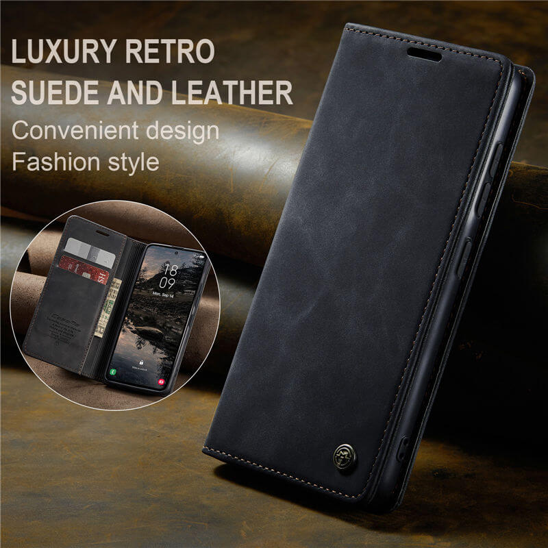 CaseMe Samsung Galaxy S25 FE Wallet Suede Leather Case