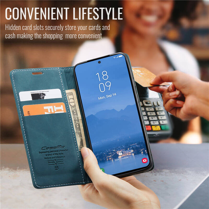 CaseMe Samsung Galaxy S25 FE Wallet Suede Leather Case - Image 10