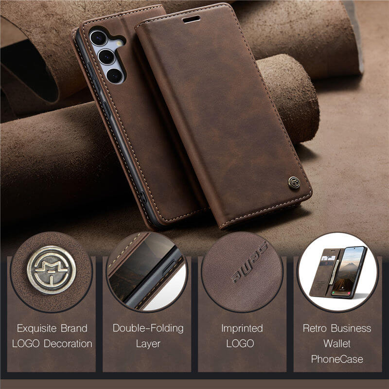 CaseMe Samsung Galaxy S25 FE Wallet Suede Leather Case - Image 12