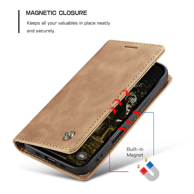 CaseMe iPhone Air Wallet Magnetic Suede Leather Case - Image 8