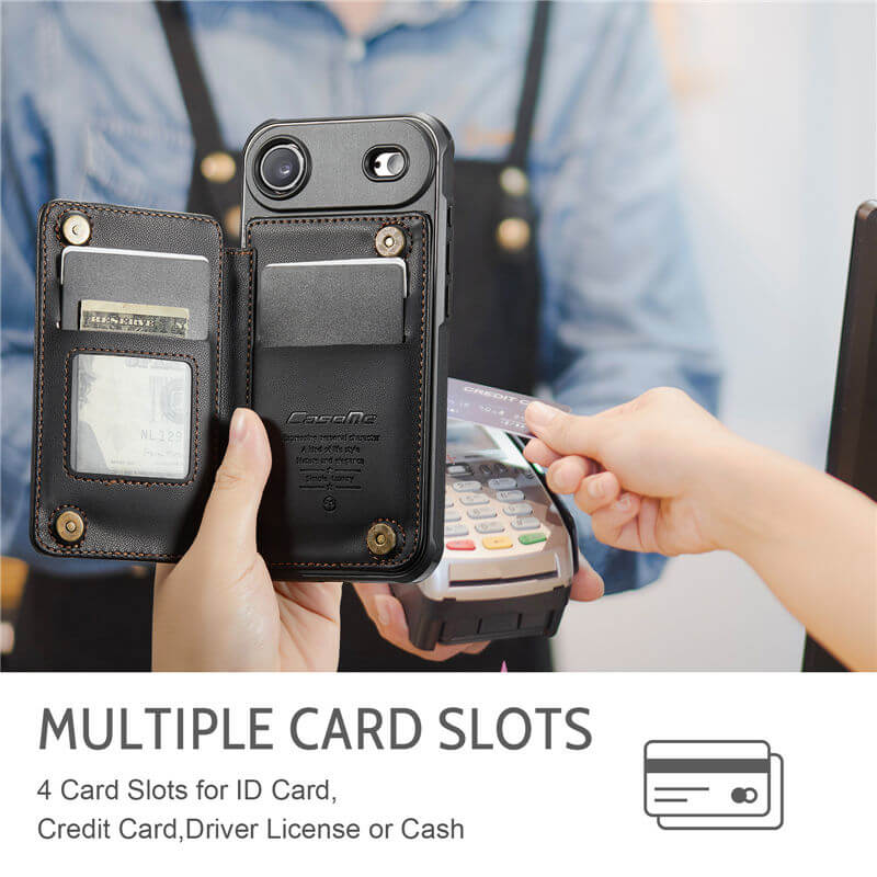 CaseMe iPhone Air RFID Blocking Card Holder Kickstand Case