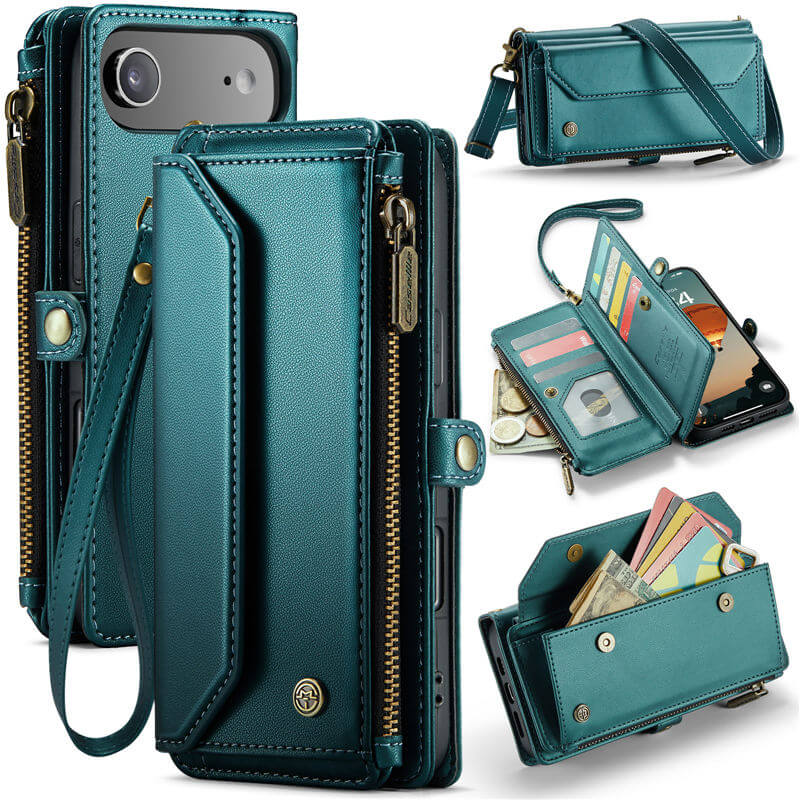 CaseMe iPhone Air RFID Wallet Crossbody Case with Wireless Charging