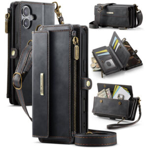 CaseMe iPhone 17 RFID Wallet Case – Crossbody & Wireless
