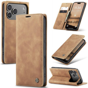CaseMe iPhone 17 Pro Wallet Magnetic Suede Leather Case