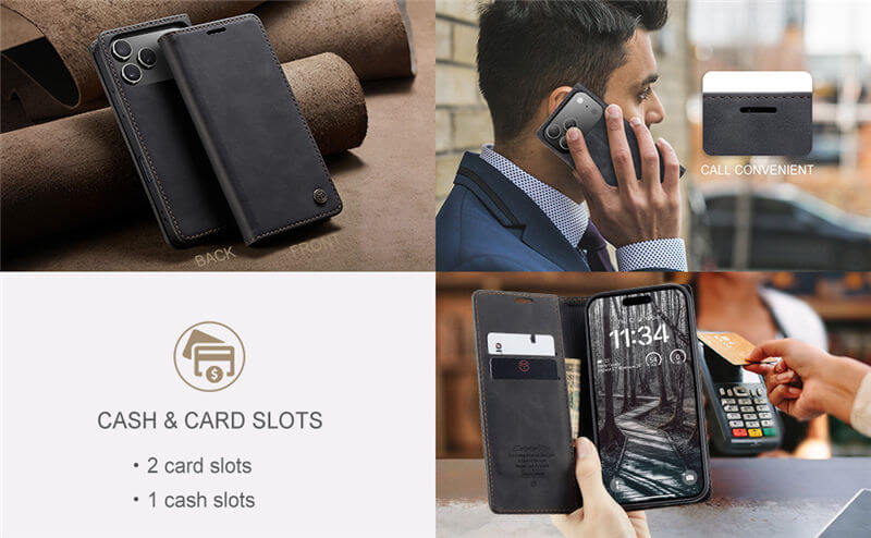 CaseMe iPhone 17 Pro Wallet Case