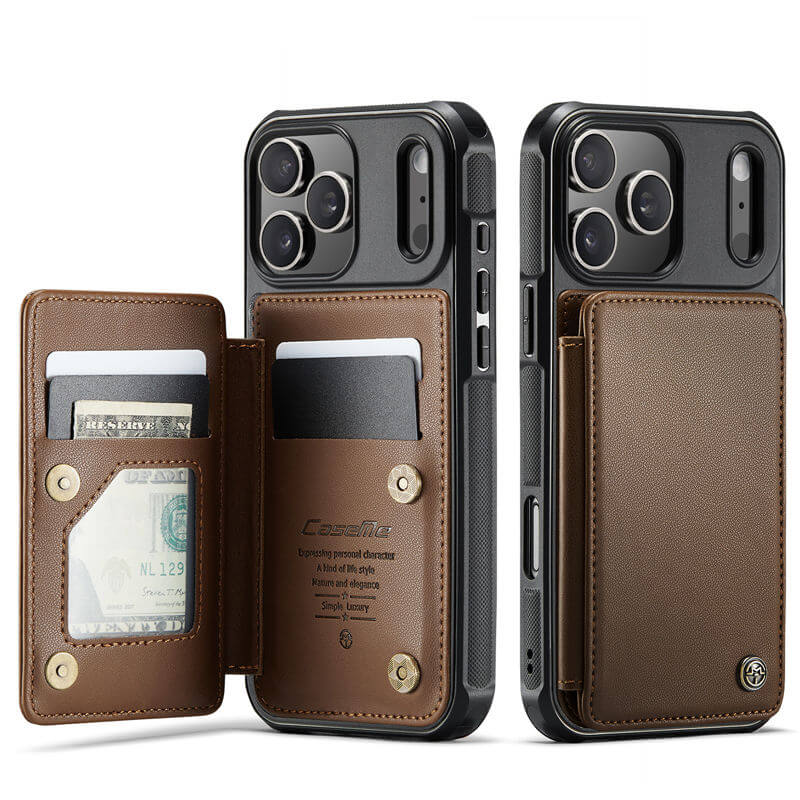 CaseMe iPhone 17 Pro Max RFID Blocking Card Holder Kickstand Case - Image 11