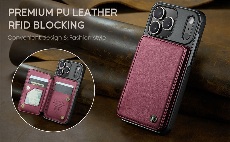 CaseMe iPhone 17 Pro Max RFID Blocking Card Holder Case