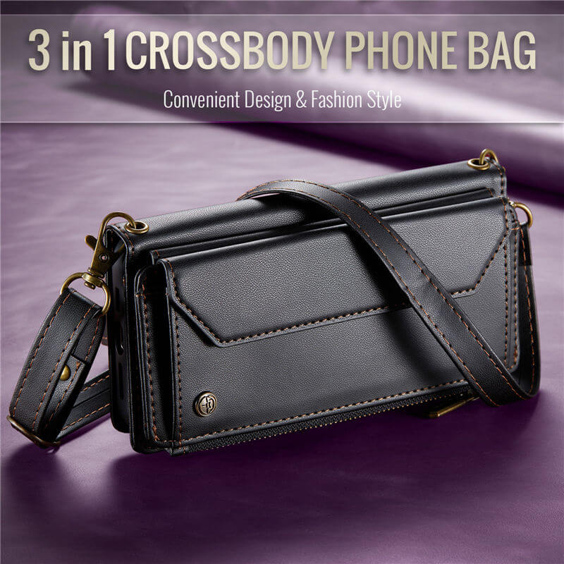 CaseMe iPhone 17 Pro RFID Wallet Crossbody Case