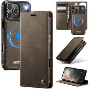 CaseMe iPhone 17 Pro Max 2-in-1 Magnetic Wallet Case – MagSafe & RFID Blocking