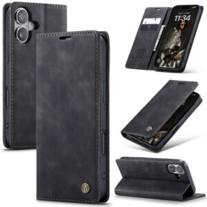 CaseMe iPhone 17 Wallet Magnetic Suede Leather Case