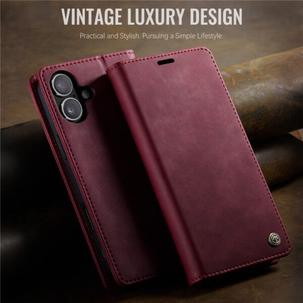 Alternative view of CaseMe iPhone 17 Wallet Case – Magnetic & RFID Blocking