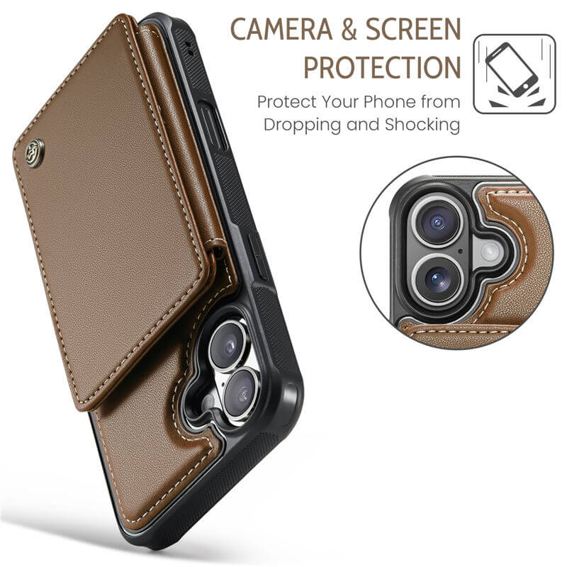 CaseMe iPhone 17 RFID Blocking Card Holder Kickstand Case - Image 9