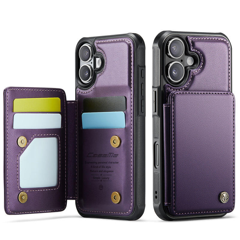CaseMe iPhone 17 RFID Blocking Card Holder Kickstand Case - Image 11