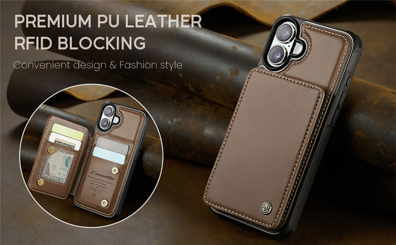 CaseMe iPhone 17 RFID Blocking Card Holder Case