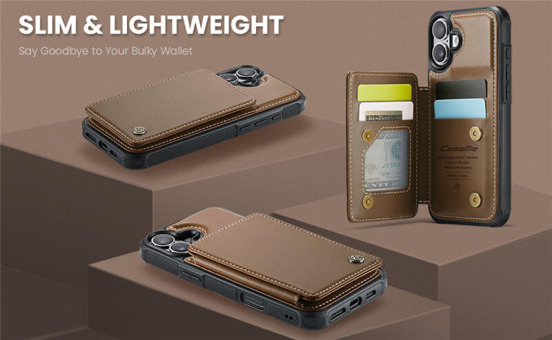 CaseMe iPhone 17 RFID Blocking Card Holder Case