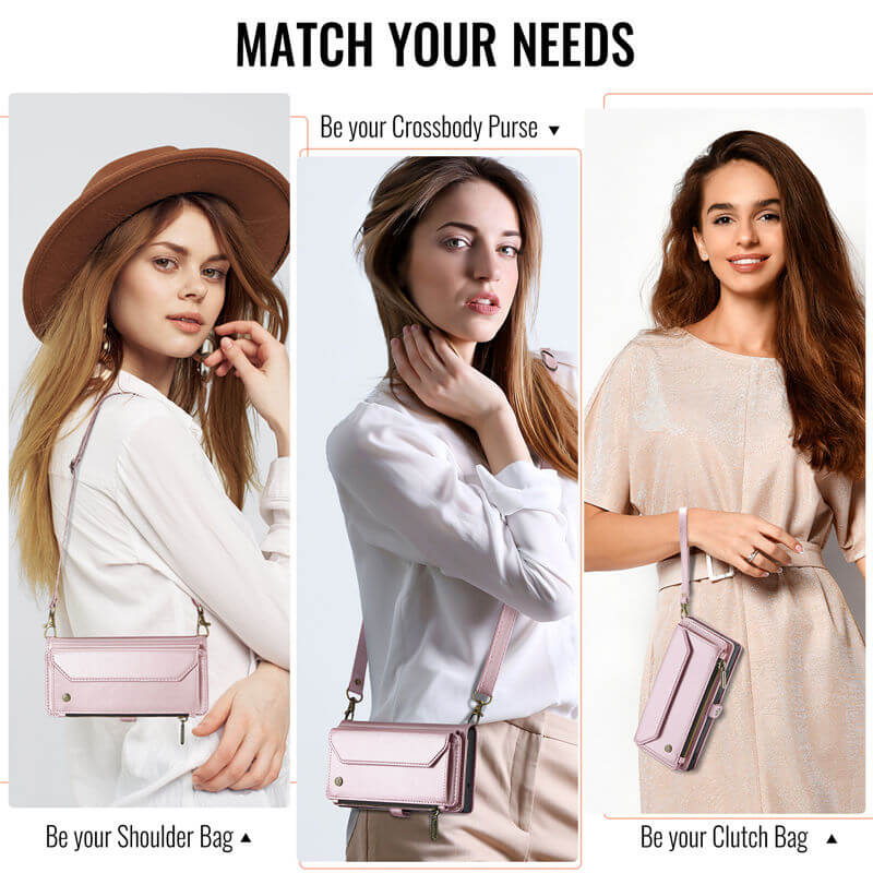 CaseMe iPhone 17 RFID Wallet Crossbody Case