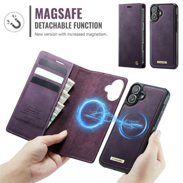 CaseMe iPhone 17 2-in-1 Magnetic Wallet Case – MagSafe & RFID Blocking - Image 5