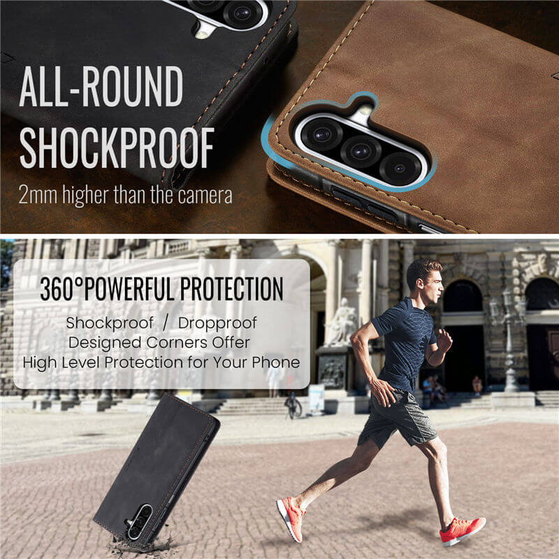 CaseMe Samsung Galaxy A17 Wallet Suede Leather Case - Image 10
