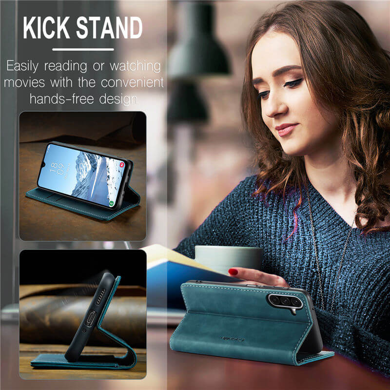 CaseMe Samsung Galaxy A17 Wallet Suede Leather Case - Image 6