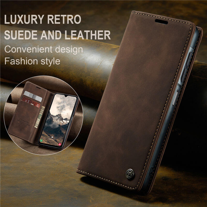 CaseMe Samsung Galaxy A17 Wallet Suede Leather Case - Image 3