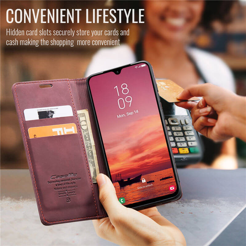 CaseMe Samsung Galaxy A17 Wallet Suede Leather Case - Image 9